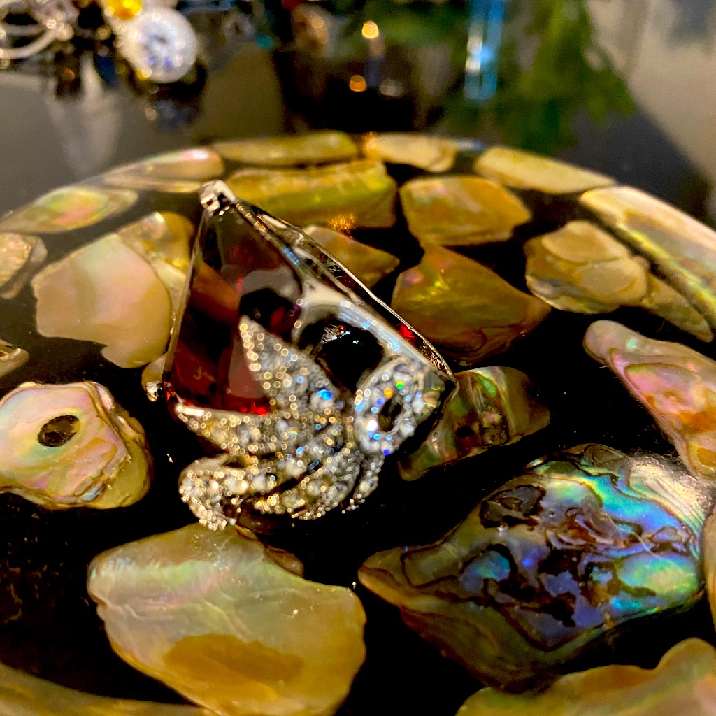 Deep Ruby Red Romance Ring